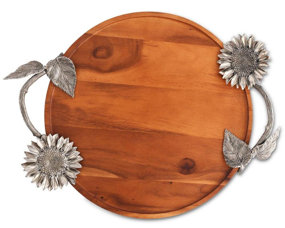 Sunflower Wood Serving Tray by Vagabond House 3