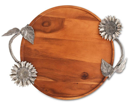 Sunflower Wood Serving Tray by Vagabond House 3