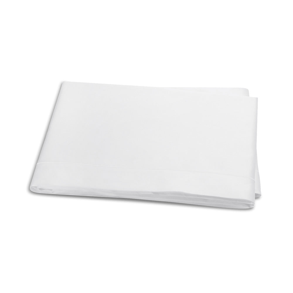 Talita Satin Stitch Flat Sheet White 