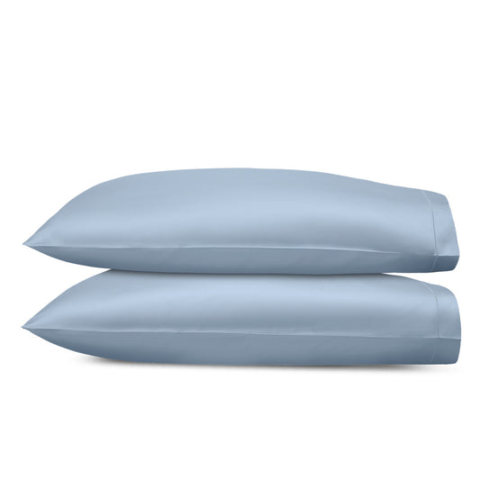 Talita Satin Stitch Pillowcase Pair Hazy Blue 