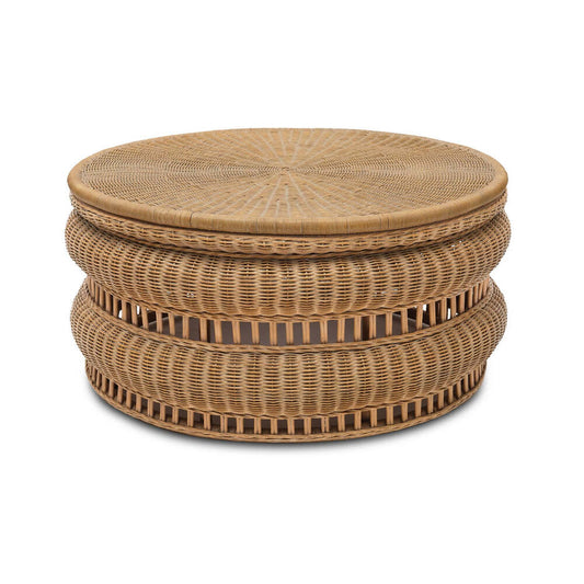 Tambour Woven Coffee Table by Bunny Williams Home