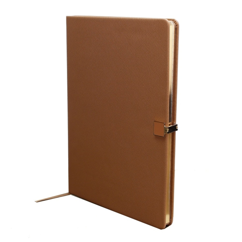 Tan & Gold A4 Notebook by Addison Ross