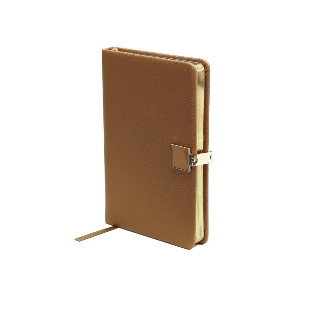 Tan & Gold A6 Notebook by Addison Ross