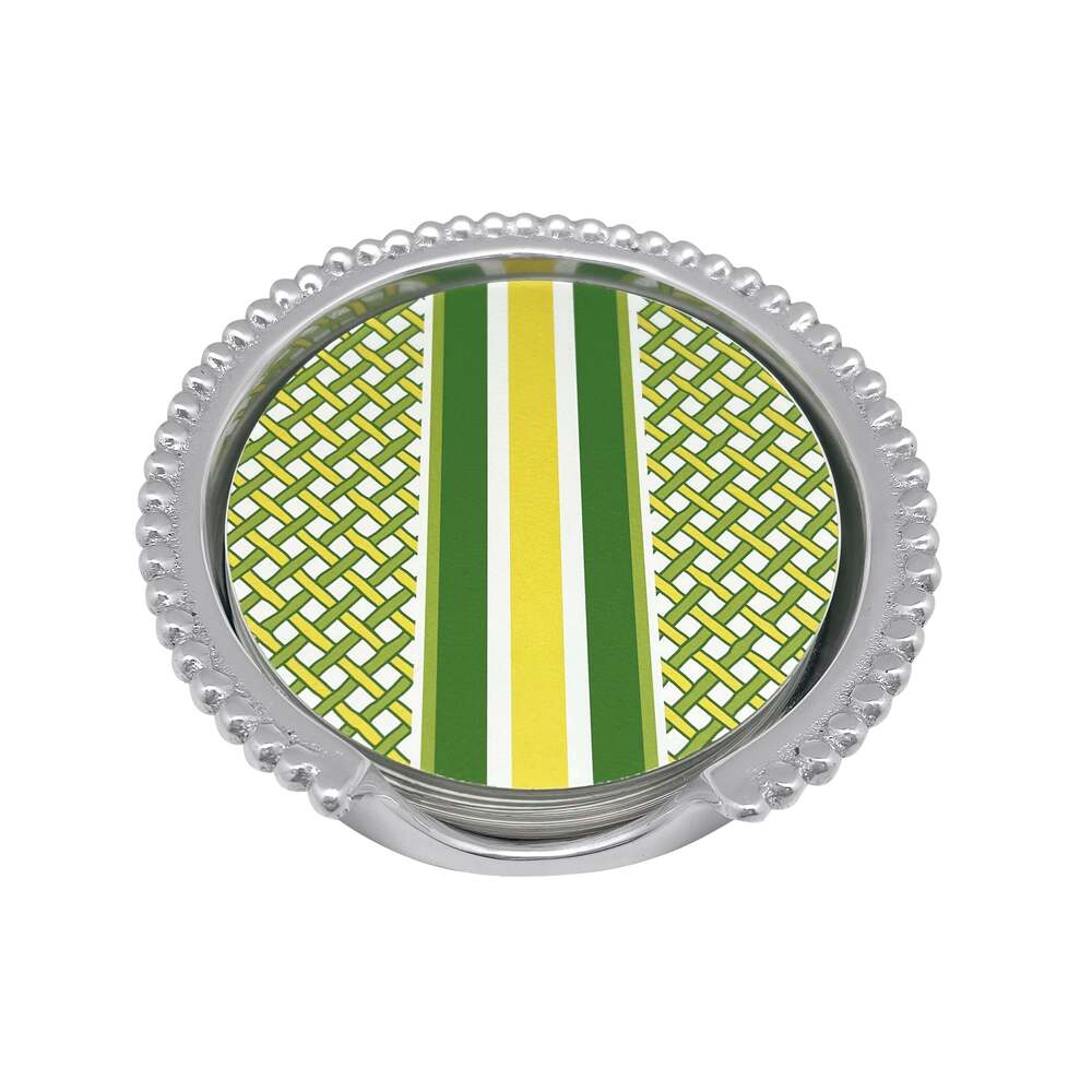 Tennis Racquet Beaded Coaster Set by Mariposa Additional Image 1