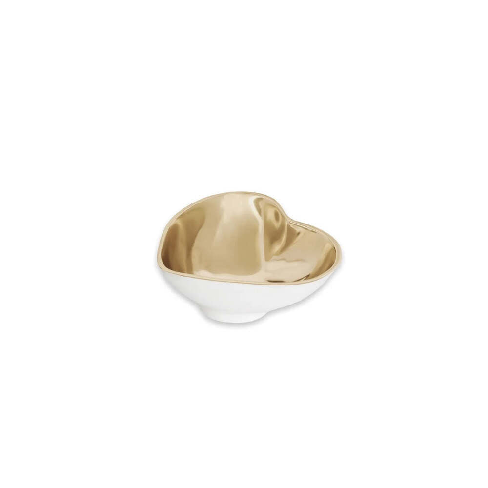 Thanni Heart Mini Bowl - White & Gold by Beatriz Ball 1