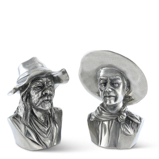 The Bandit and the Ranger Salt and Pepper Set by Vagabond House 