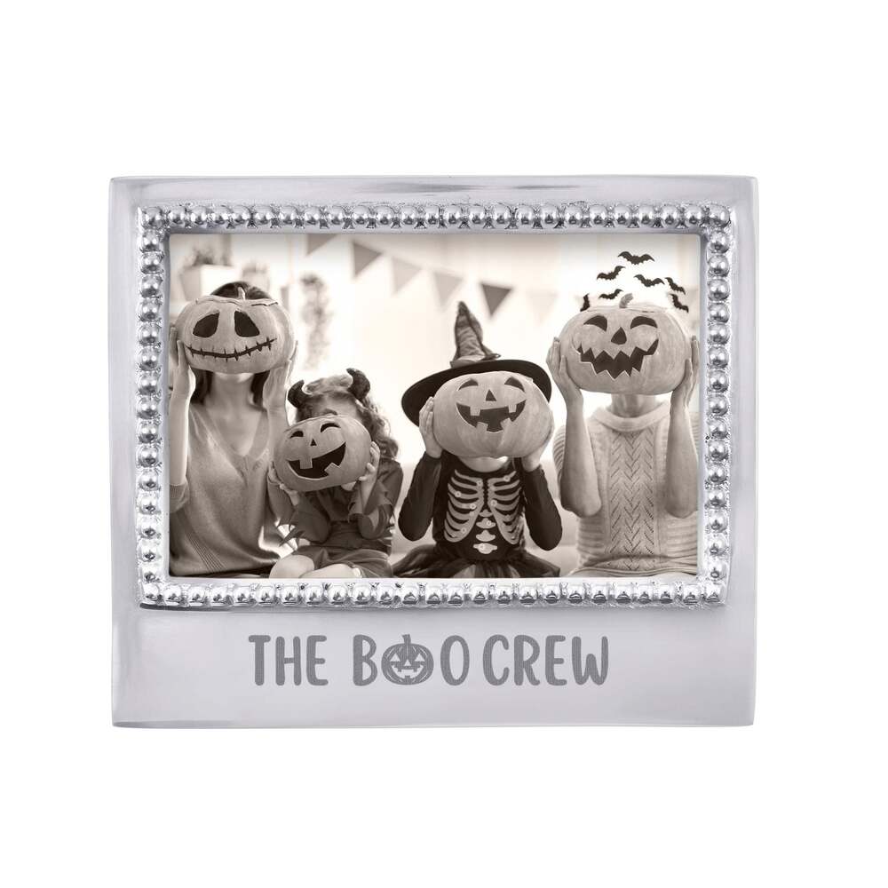 The Boo Crew Pumpkin Beaded 4" x 6" Frame by Mariposa