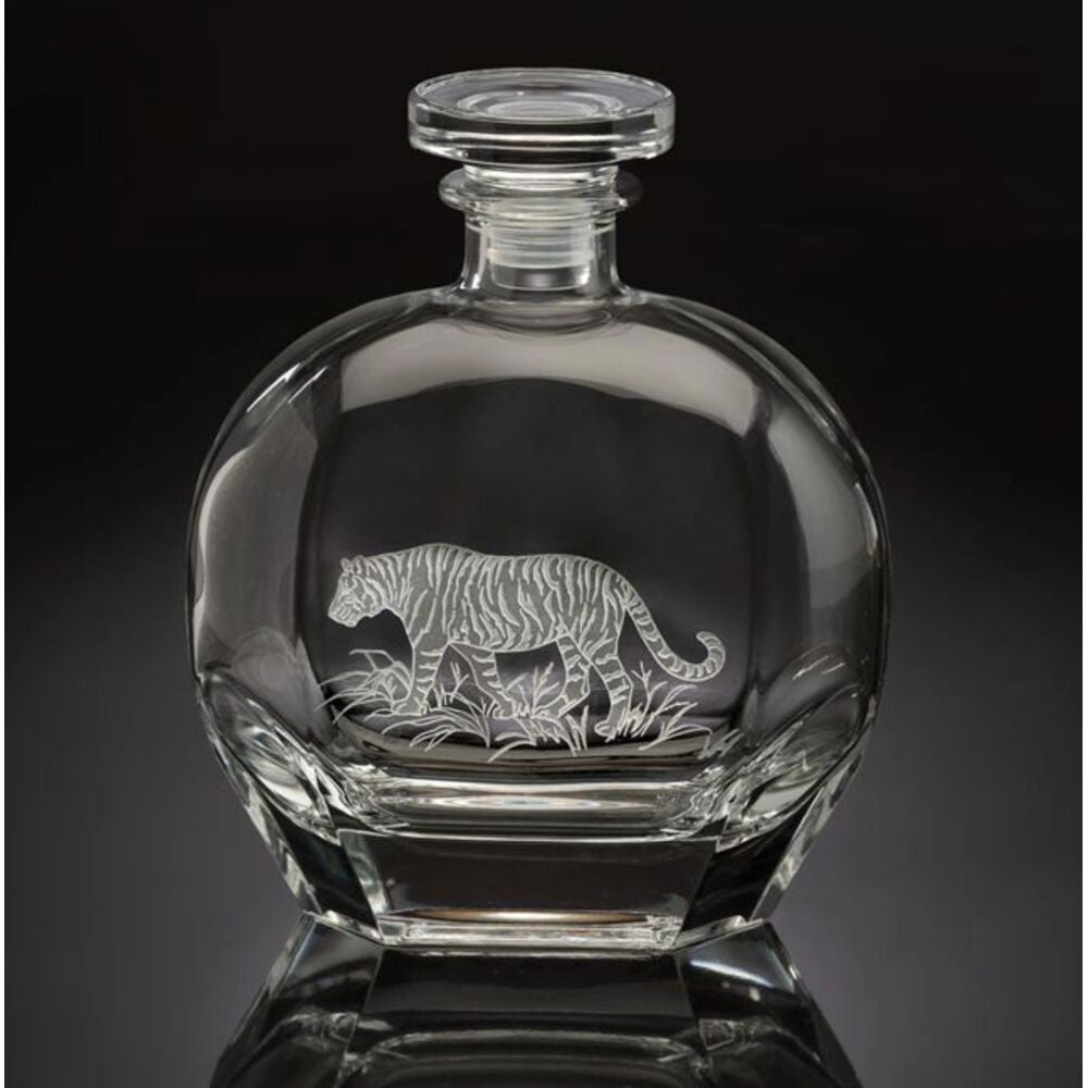 Tiger Decanter Big Cats by Julie Wear 