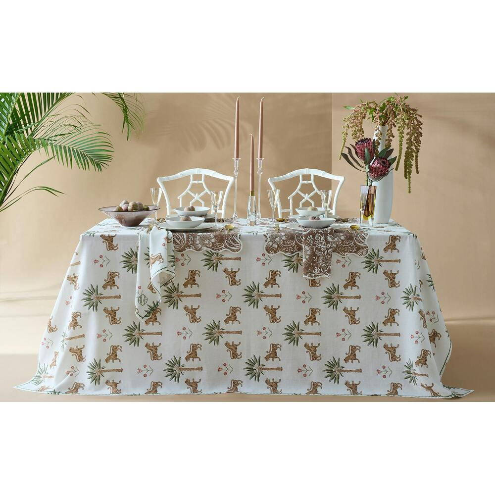 Tiger Palm Tablecloth Tigereye 1