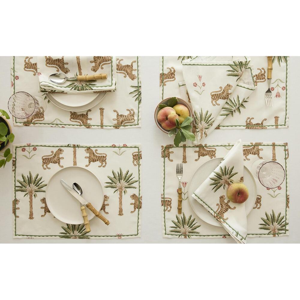 Tiger Palm Tablecloth Tigereye 3