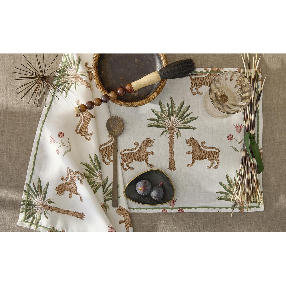 Tiger Palm Tablecloth Tigereye 4