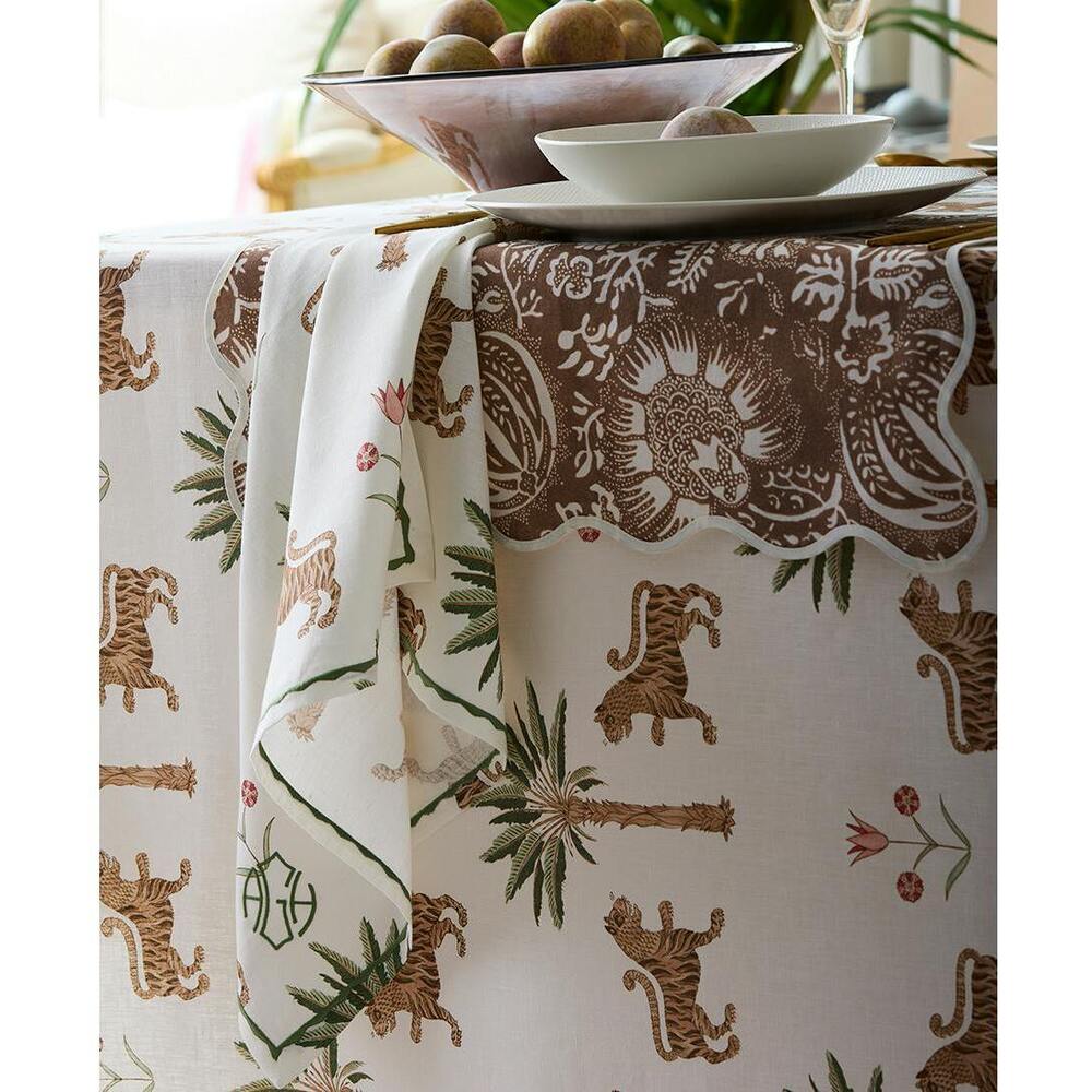 Tiger Palm Tablecloth Tigereye 8