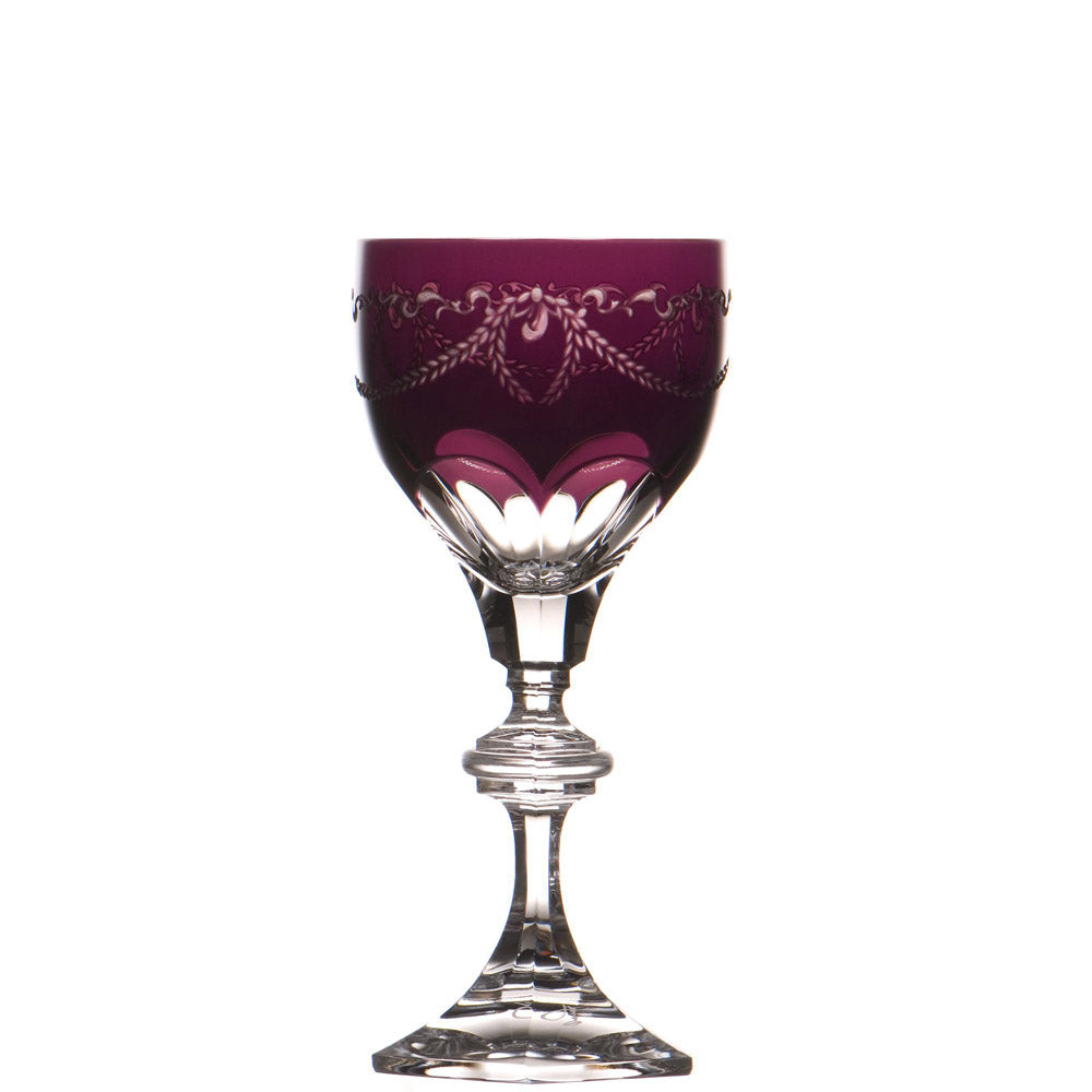 Titanic Amethyst Wine Glass by Varga Crystal 