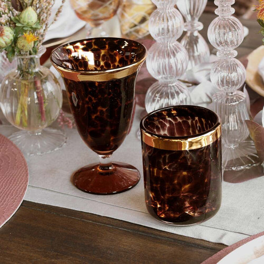 Tortoise & Gold Wine Set of 4 by Beatriz Ball 1