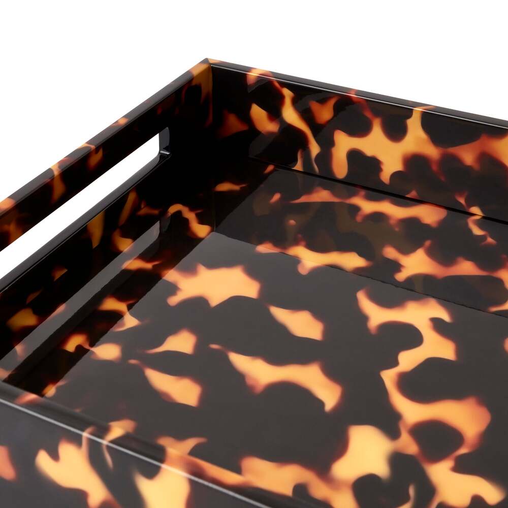 Tortoiseshell Tray 16"x14" by Addison Ross Additional Image-3