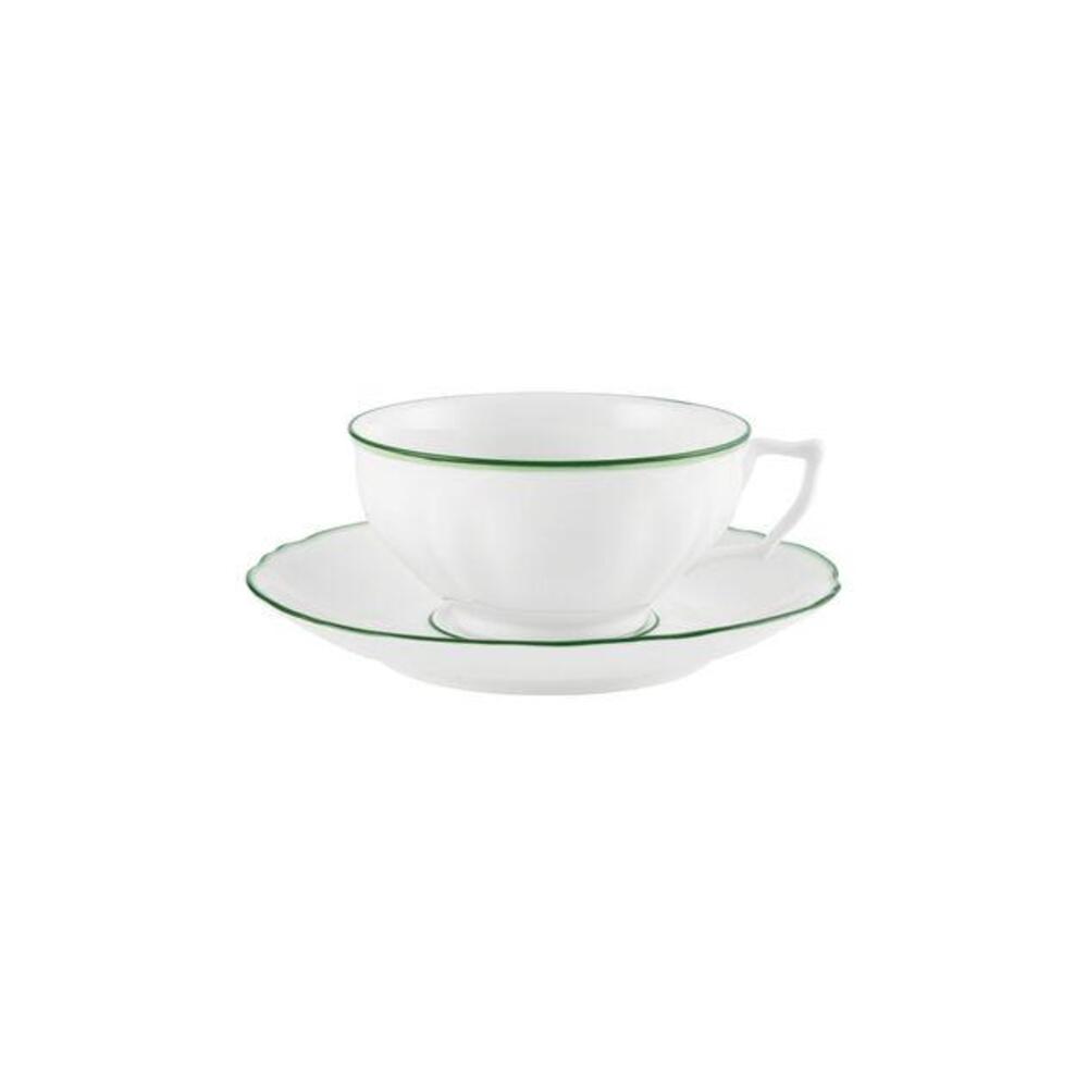 Touraine Double Green Net Saucer by Raynaud 1