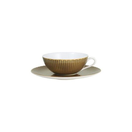 Tresor Brown Cup & Saucer Set by Raynaud 