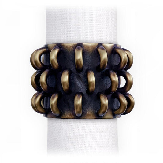 Tulum Rings Napkin Jewels Set of 4 by L'Objet 