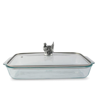 Turkey Lid with Pyrex 3 Quart Baking Dish by Arthur Court Designs 2