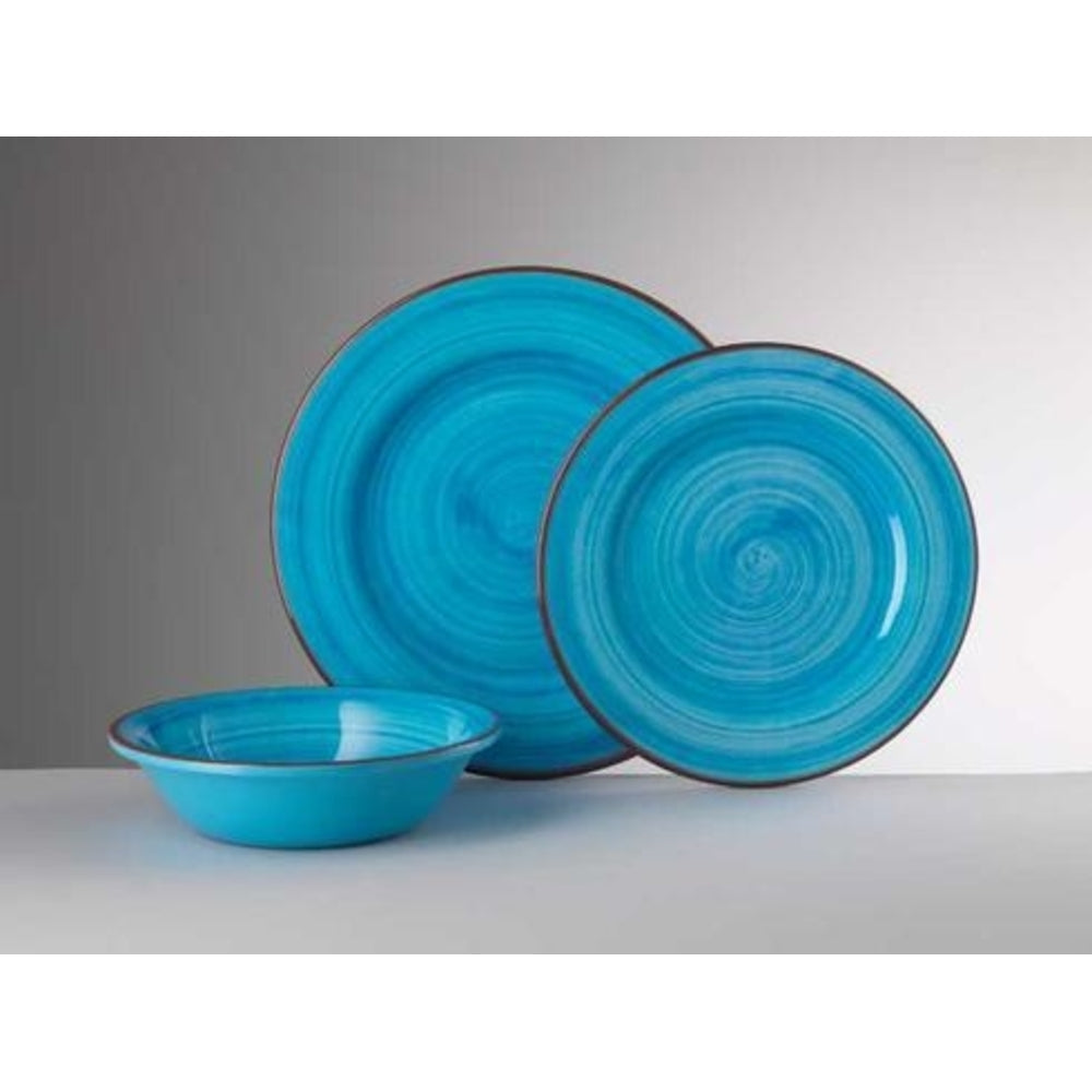 Turquoise St. Tropez Dinner Plate by Mario Luca Giusti