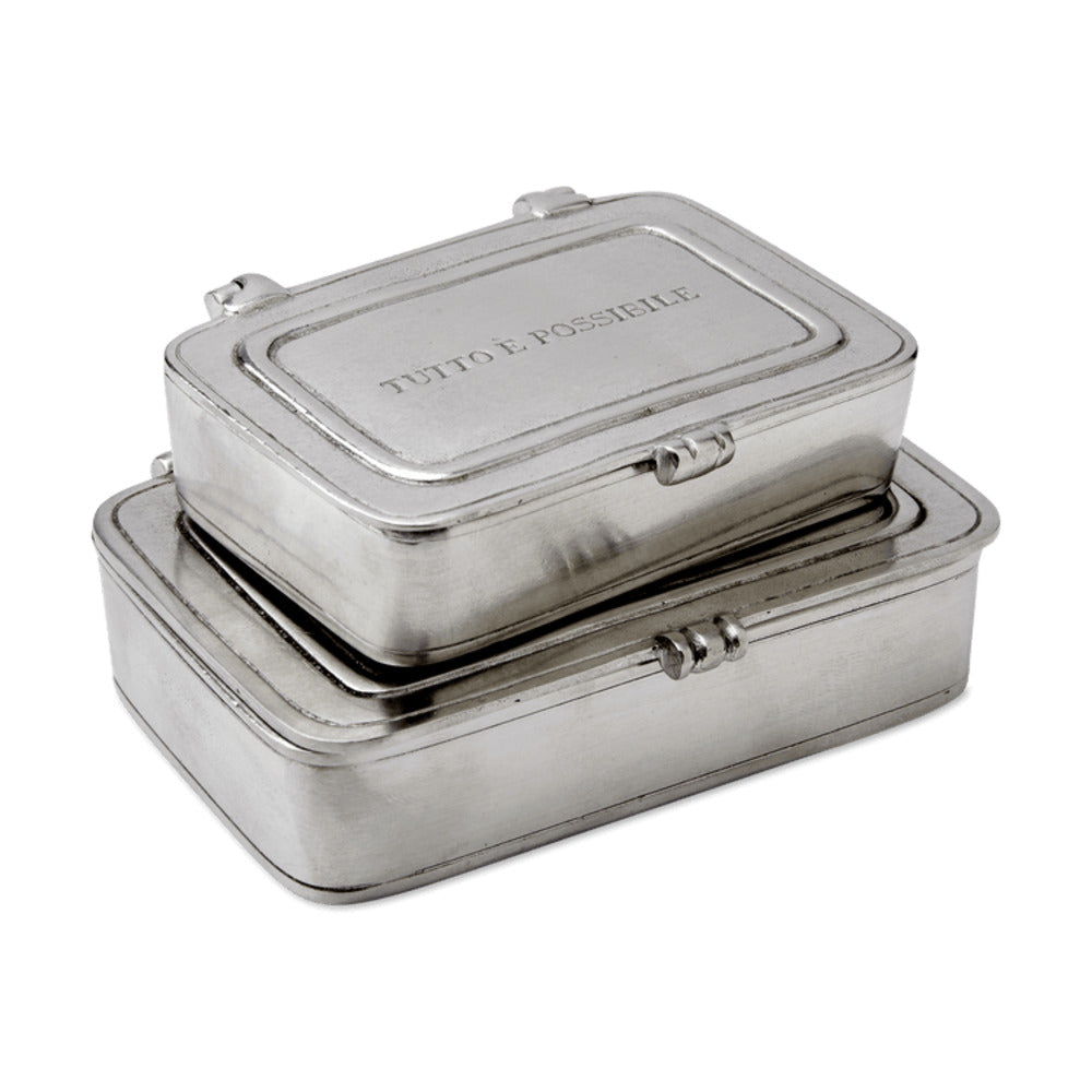 "Tutto E Possibile" Box, Small by Match Pewter 1