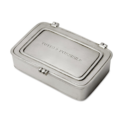 "Tutto E Possibile" Box, Small by Match Pewter 