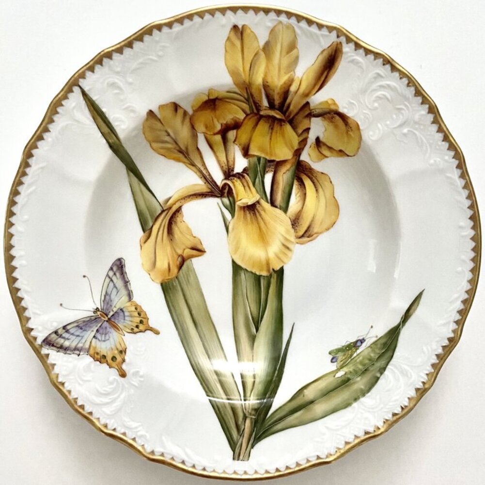 TX100 - Botanical Art Soup/Pasta Plate by Anna Weatherley