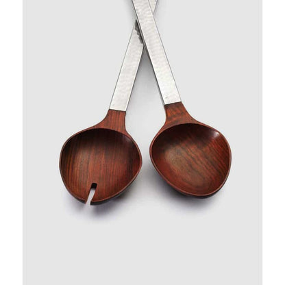 Valencia Salad Set with Acacia Wood (2pc set) by Mary Jurek Design Additional Image -1