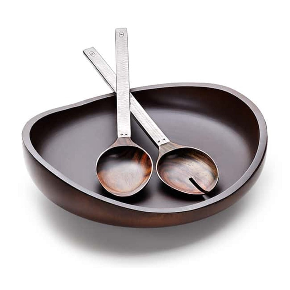 Valencia Salad Set with Acacia Wood (2pc set) by Mary Jurek Design Additional Image -2