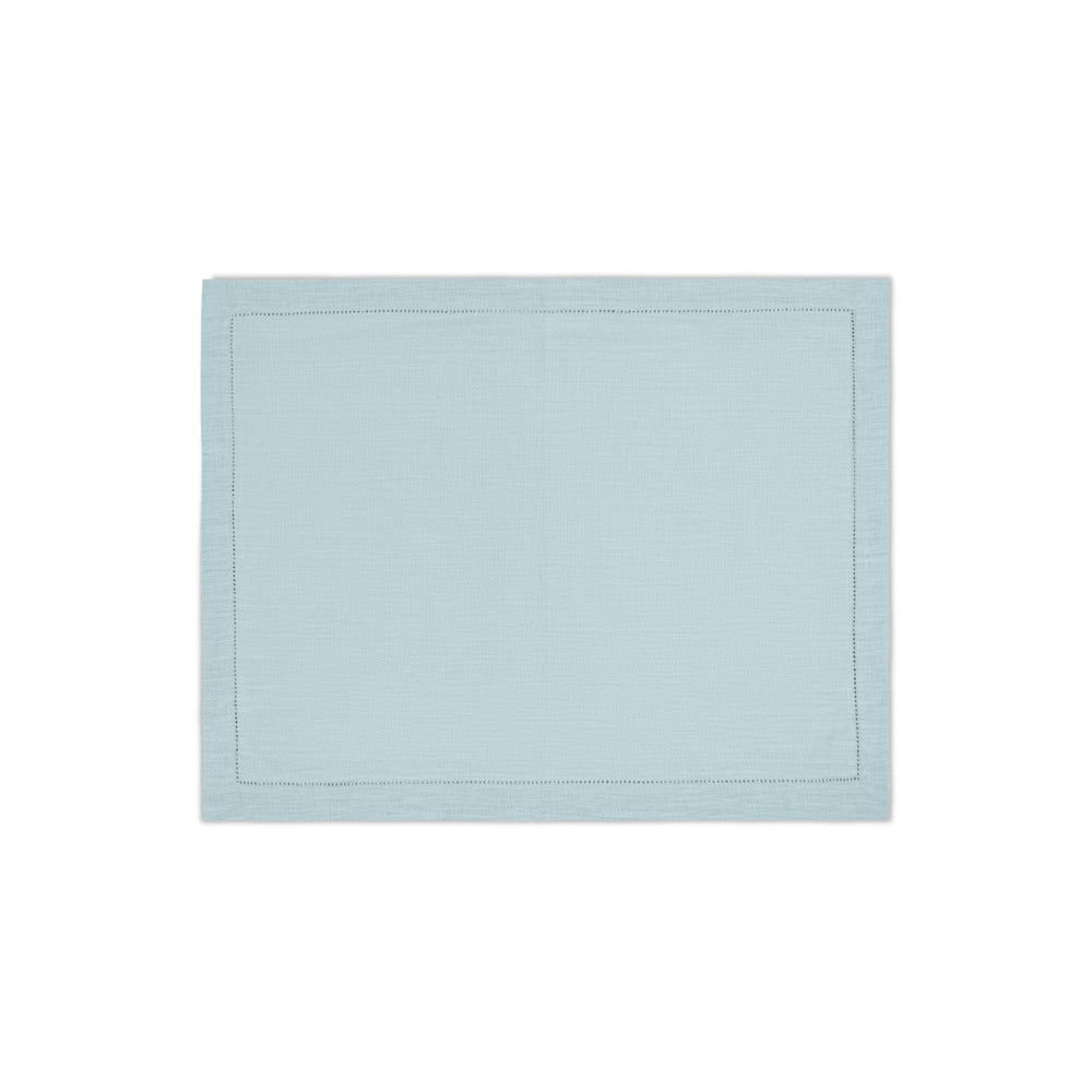 Valentina Hemstitch Placemat set of 4 Sky 