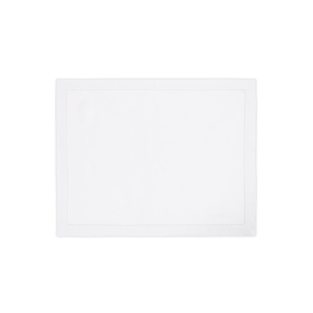 Valentina Hemstitch Placemat set of 4 White 