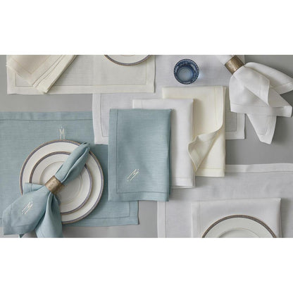 Valentina Hemstitch Tablecloth Oat 2