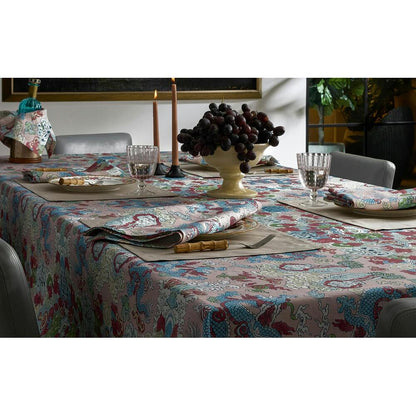 Valentina Hemstitch Tablecloth Oat 5