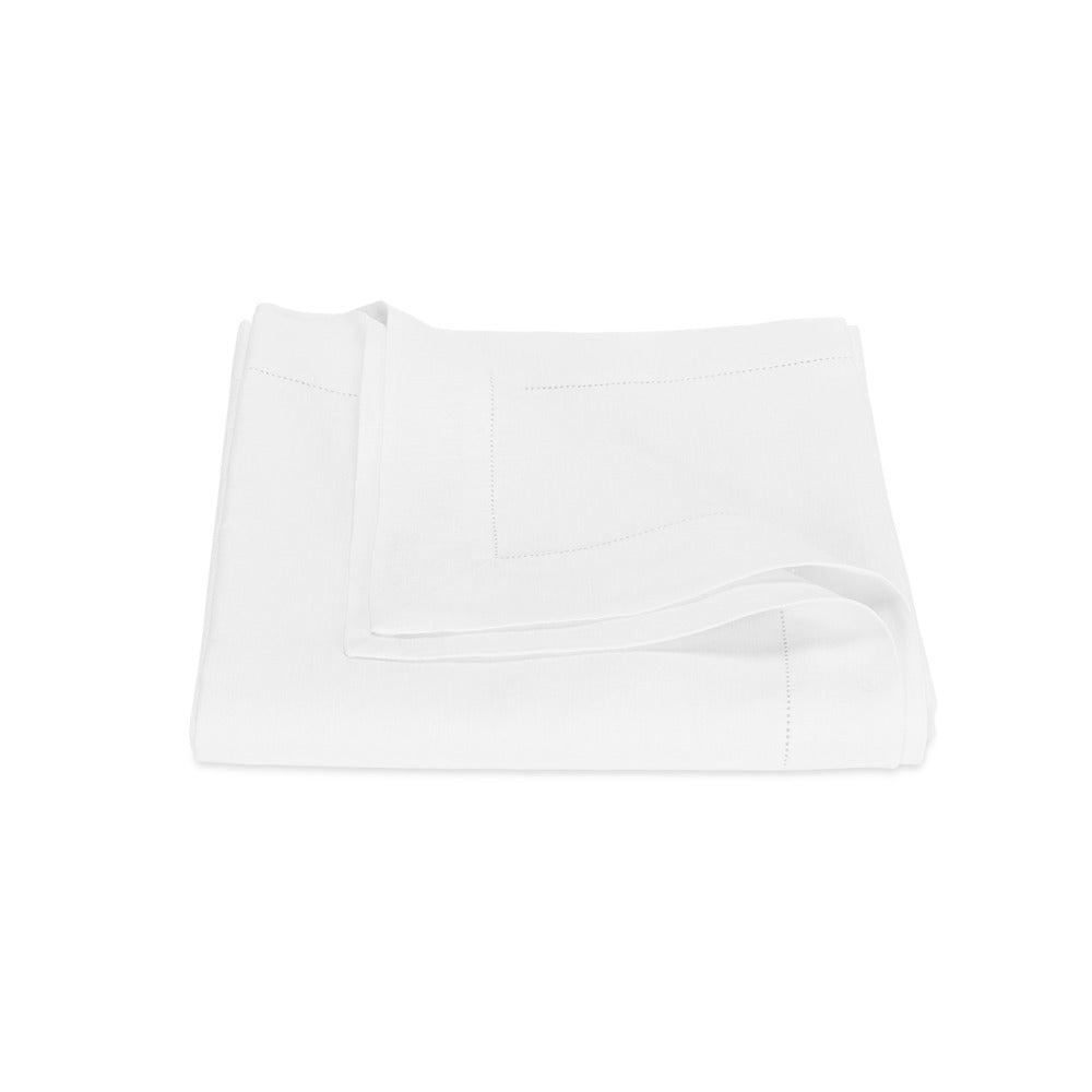 Valentina Hemstitch Tablecloth White 