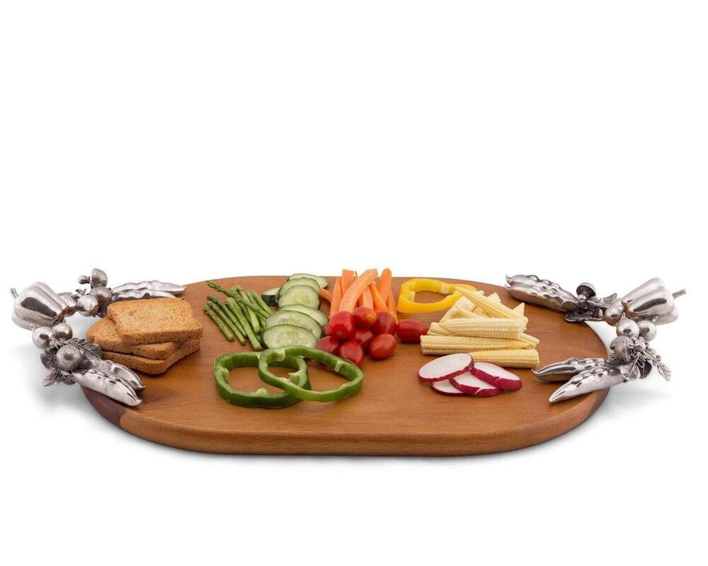 Veggie Fresh Oval Cheese Tray by Vagabond House 3