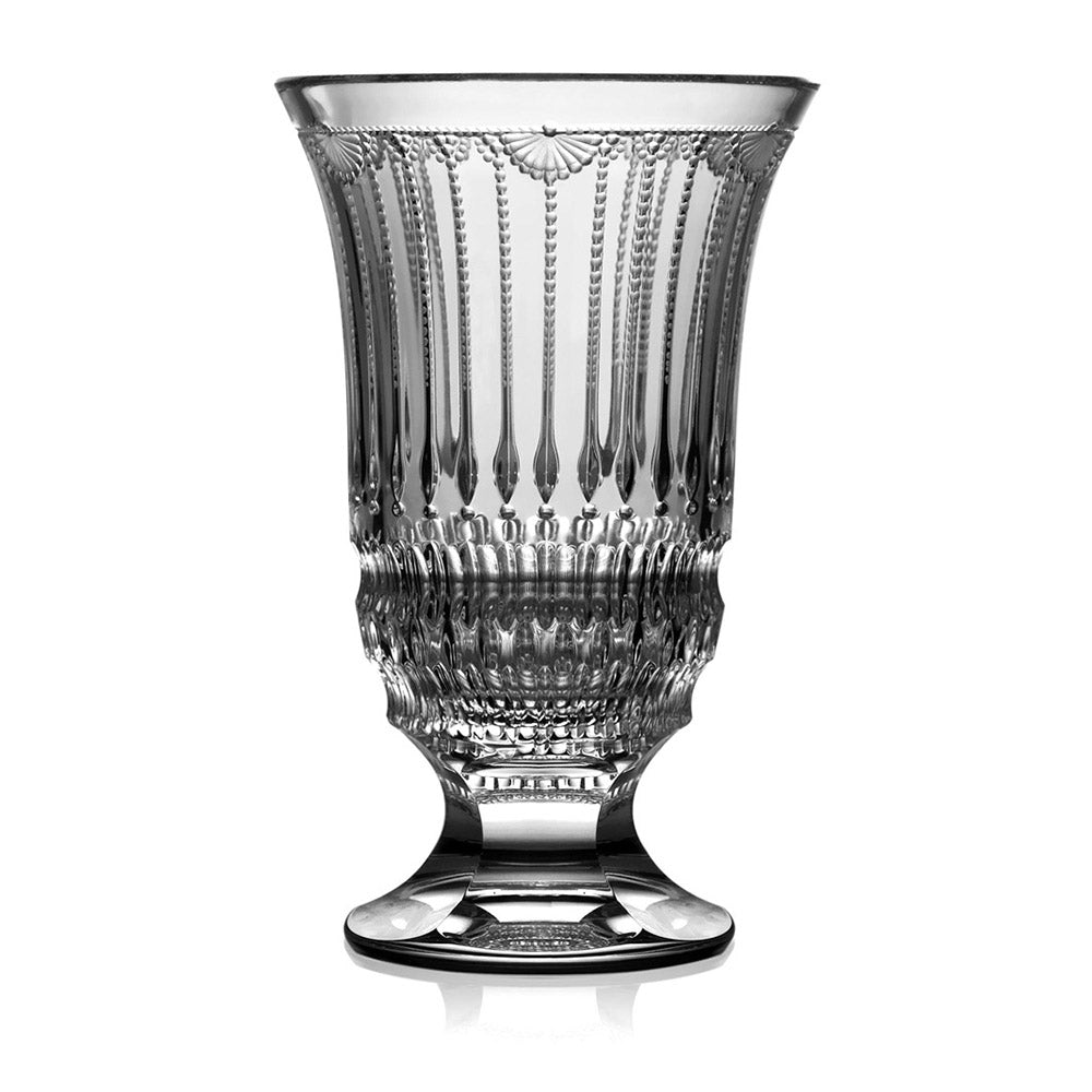 Venice Clear Footed Vase 8" by Varga Crystal 