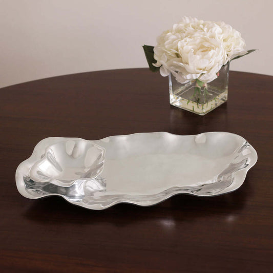 Vento Bergamo Oval Chip & Dip Bowl by Beatriz Ball 1