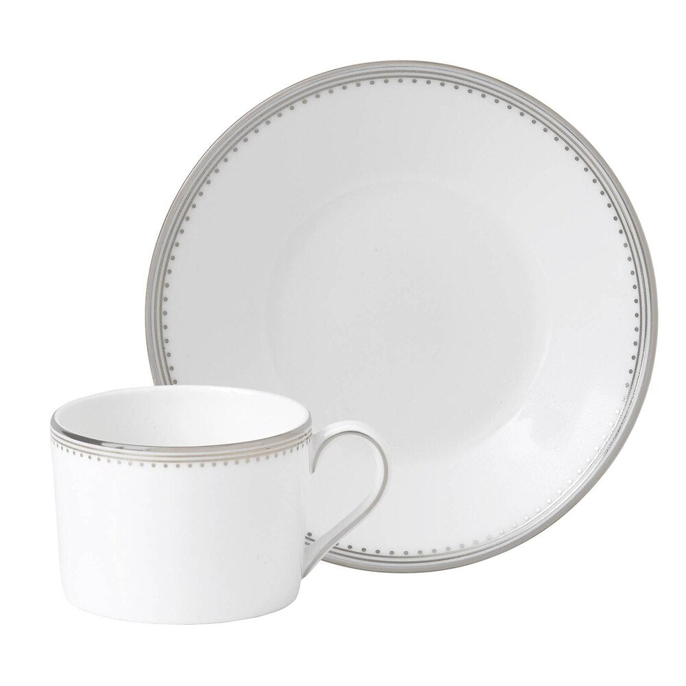 Vera Wang Grosgrain Teacup & Saucer by Wedgwood