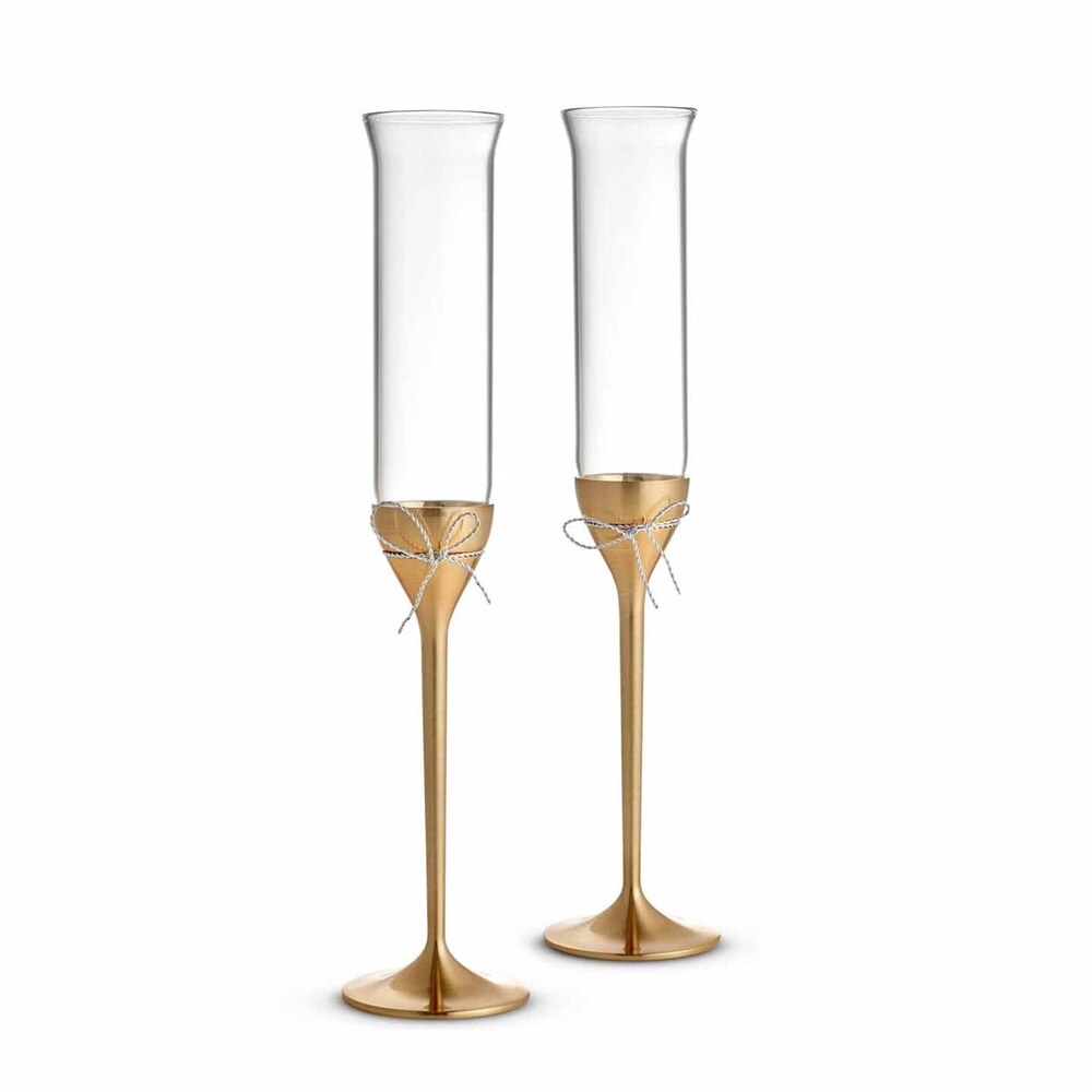 Vera Wang Love Knots Toasting Flutes, Set Of 2 by Wedgwood