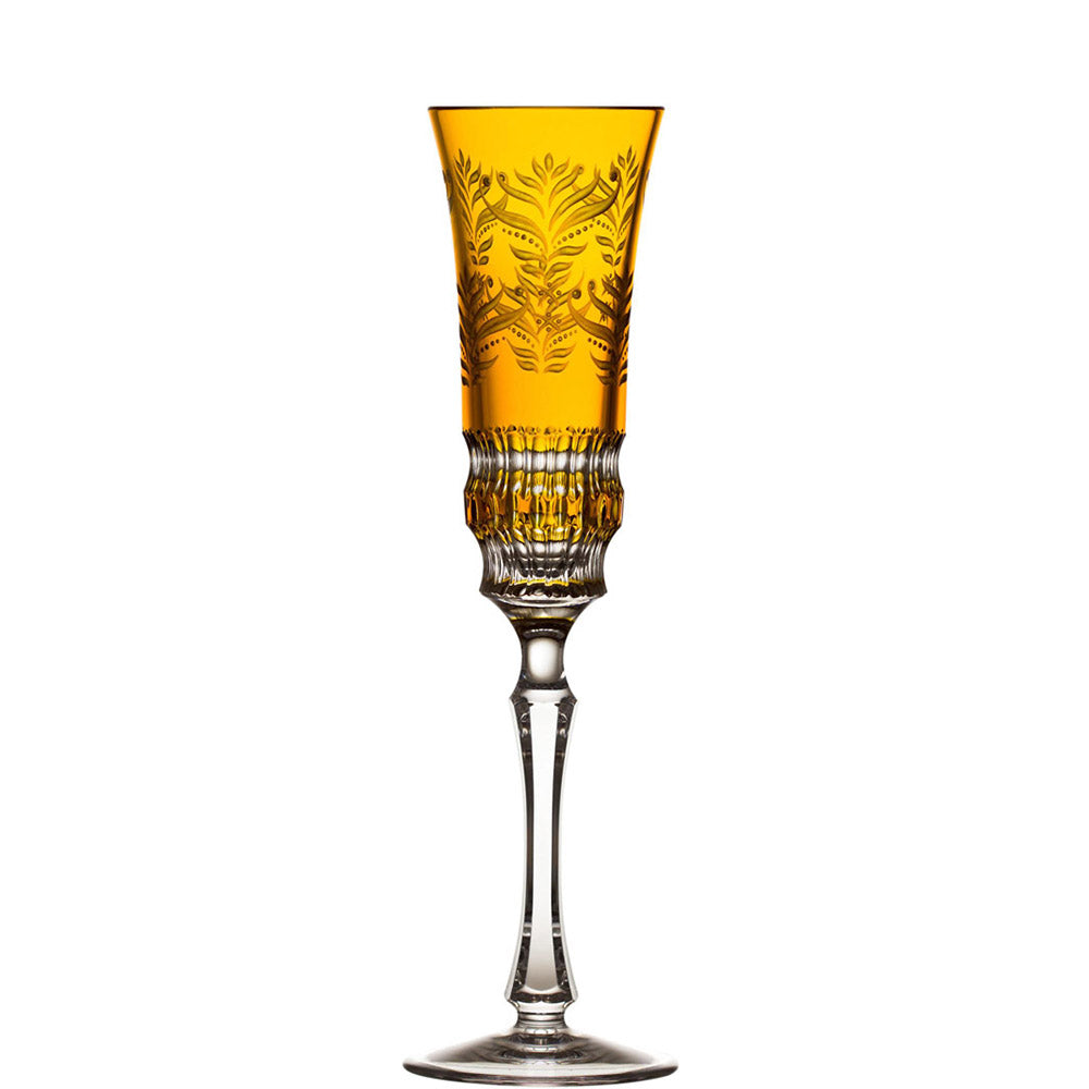 Veronese Amber Flute by Varga Crystal 