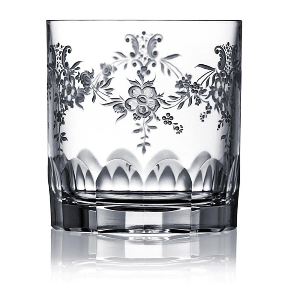 Versailles Clear Double Old Fashioned Glass by Varga Crystal 