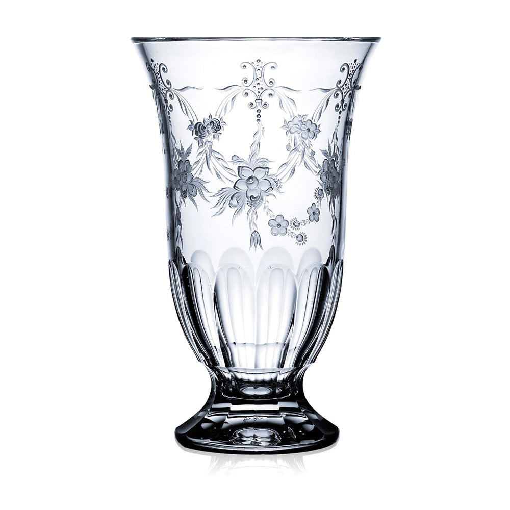 Versailles Clear Footed Vase 10" by Varga Crystal 