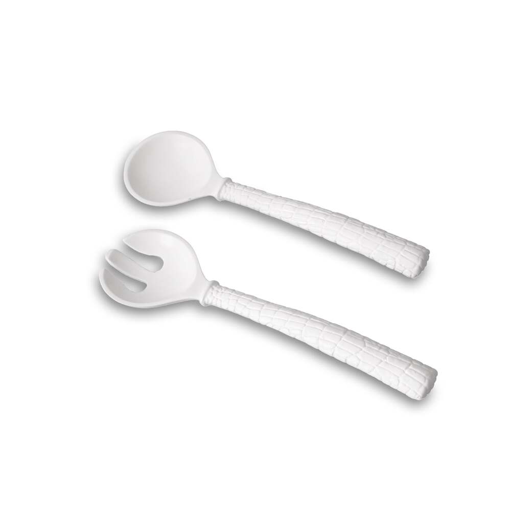 Vida Croc Salad Servers - White by Beatriz Ball 3