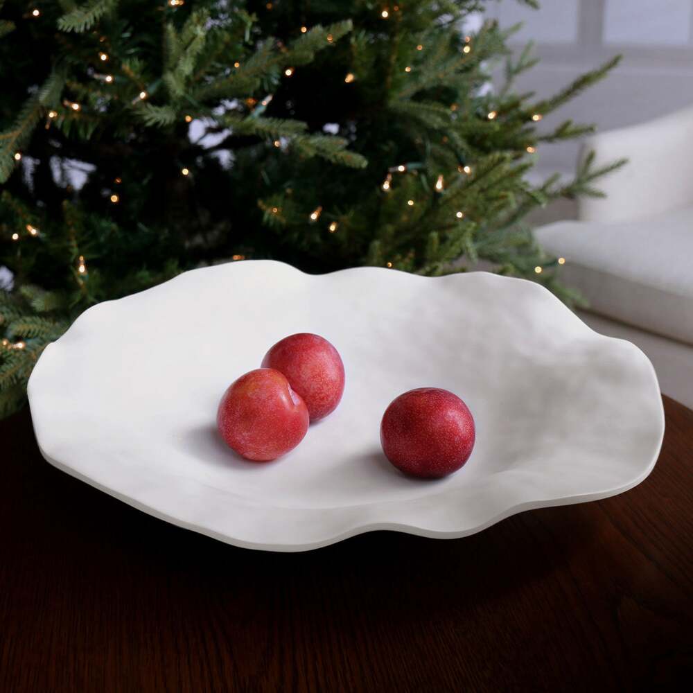 Vida Nube Extra Large Round Bowl - White by Beatriz Ball 2