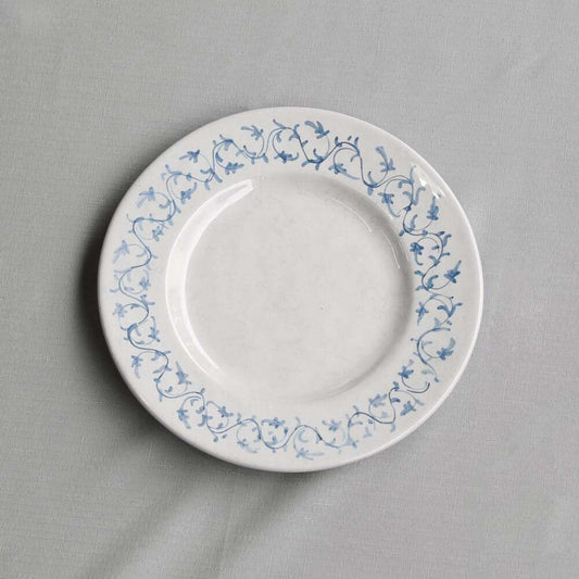 Vida Sienna 11" Dinner Plate Set of 4 - White & Blue by Beatriz Ball 