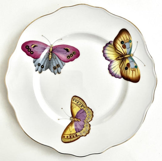 VL100 - Exotic Butterflies Luncheon/Salad Plate by Anna Weatherley