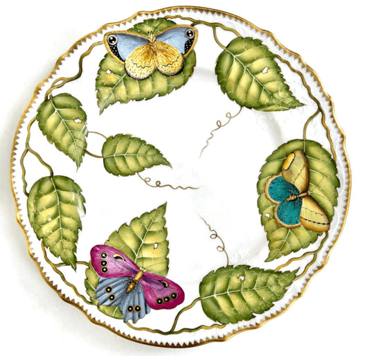 VL1H - Exotic Butterflies Dinner Plate by Anna Weatherley