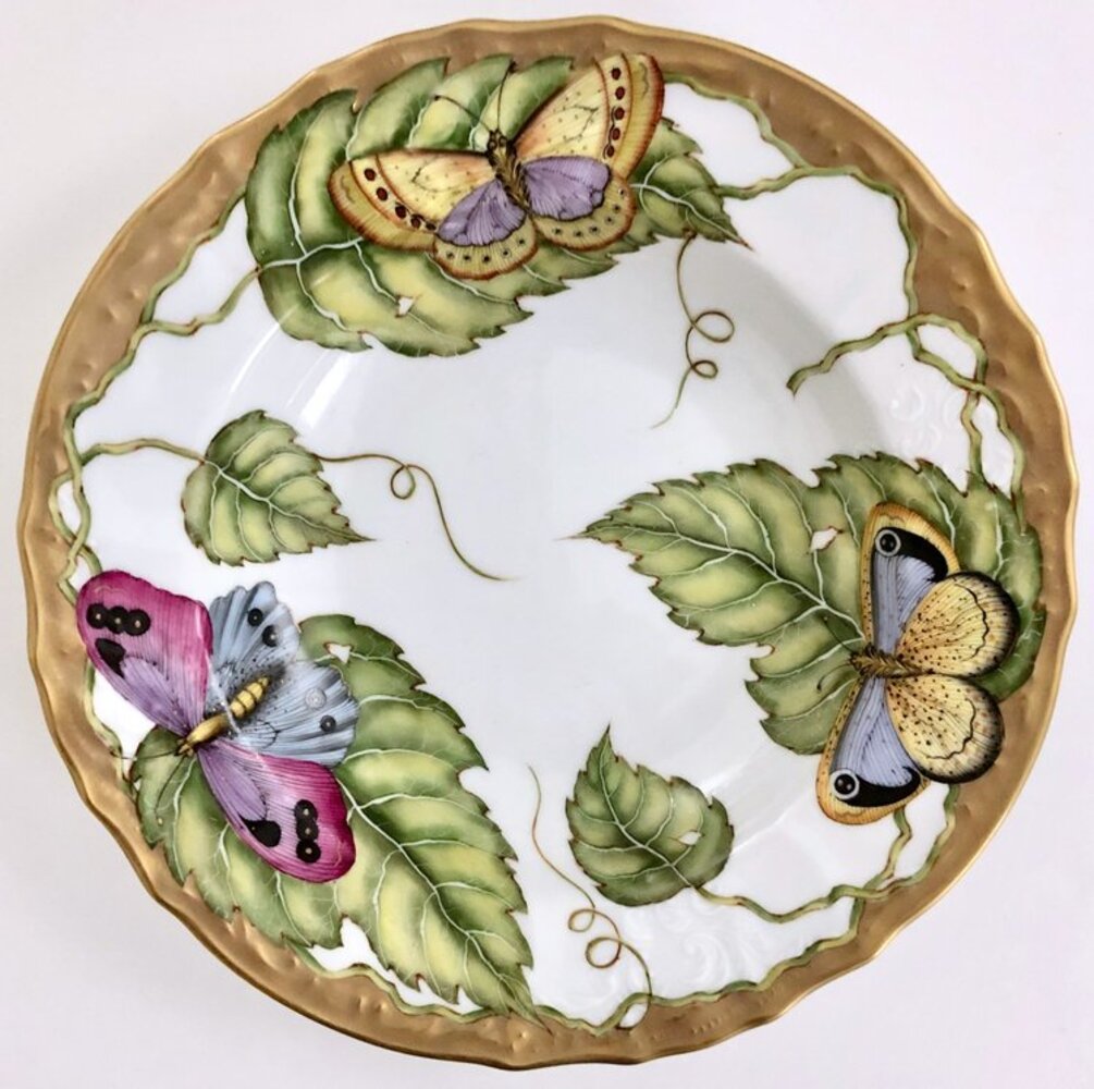 VL2P - Exotic Butterflies Soup/Pasta Plate by Anna Weatherley