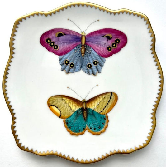 VVL98 - Exotic Butterflies Appetizer/Bread & Butter Plate by Anna Weatherley