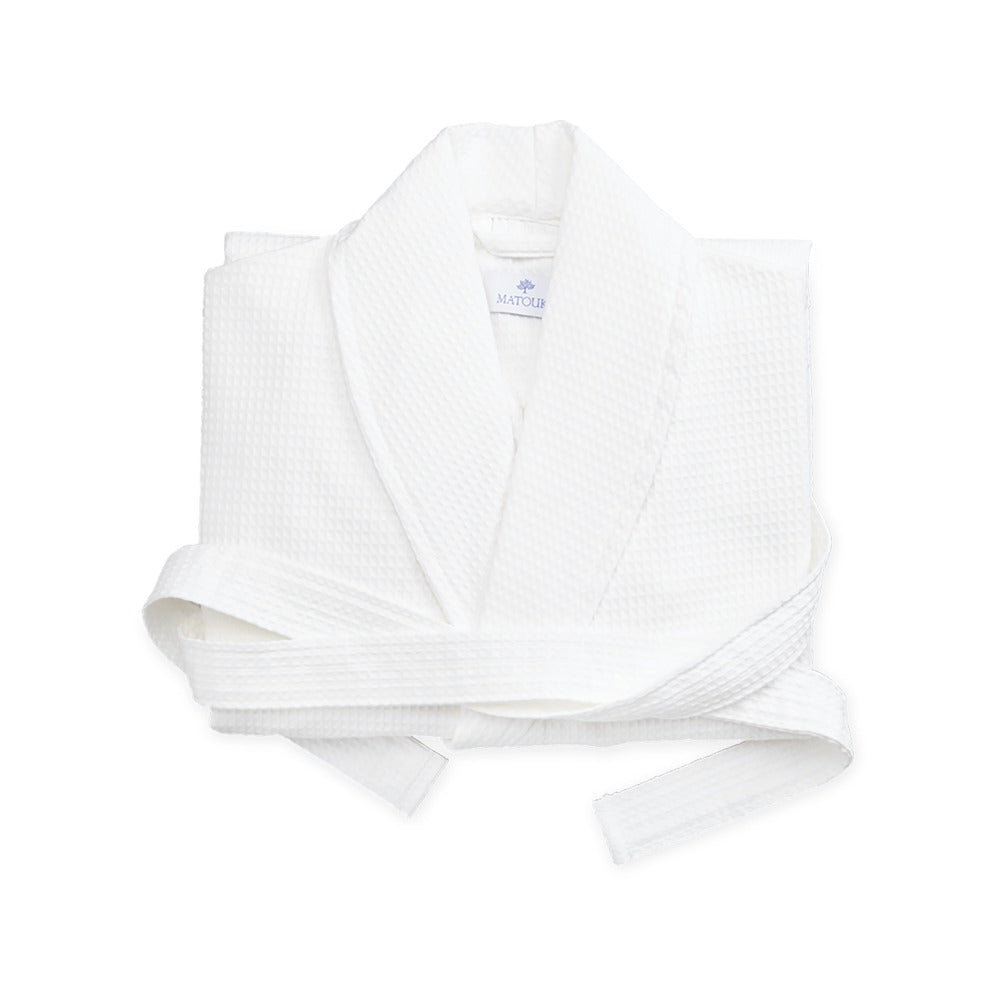 Waffle Robe White 